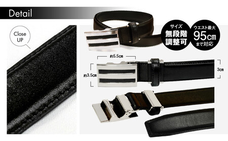 紳士用 牛革 レザー ベルト ブラック フィット バックル タイプ 幅 30mm メンズ ビジネス