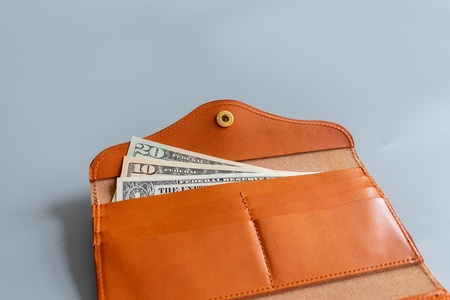 長財布(栃木レザー):ブラック