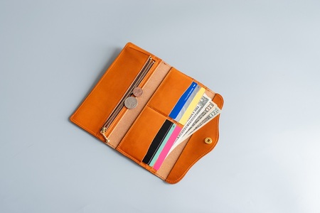 長財布(栃木レザー):ブラック