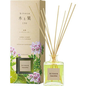 木と果 リードディフューザーセット(ゼラニウム&ベルガモット) 晴香堂 ルームフレグランス 芳香剤
