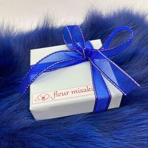 クリスタルフラワーチャーム時計 「シンデレラブルー」 ／ fleur misaki お祝い インテリア 雑貨 レジン プレゼント ギフト 奈良県 田原本町