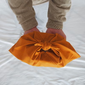 あづま袋 Sサイズ 1セット カラー キツネ お弁当袋に。 ／ Maco エコバッグ 風呂敷 手ぬぐい 奈良県 田原本町