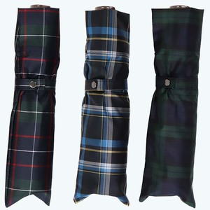 メンズ 雨傘 ミニ傘 392201 先染め チェック柄  日本製 ネイビーXブルー ／ まちづくり観光振興機構 折りたたみ UV防止加工 紫外線対策 全天候型 奈良県 田原本町