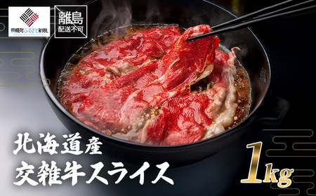 北海道産交雑牛スライス1kg BHRJ032