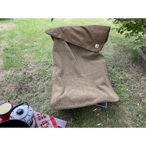 キャンプ、焚火に　アルバートン社の難燃ブランケット　赤外線を吸収して発熱するボア　カーキー色【1320765】