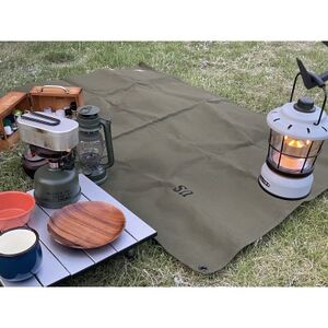ALBERTON　米軍防水帆布のグランドシート　カーキードラブ【1578045】