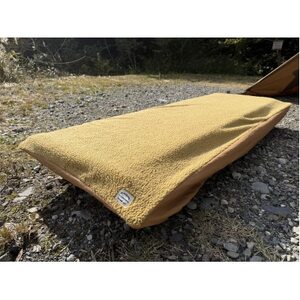 キャンプ・車中泊にアルバートン社の赤外線を吸収して発熱する難燃ボアで作るコットカバーL キャメル【1606683】