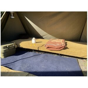 キャンプ・車中泊にアルバートン社の赤外線を吸収して発熱する難燃ボアで作るコットカバーL キャメル【1606683】