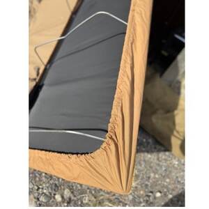 キャンプ・車中泊にアルバートン社の赤外線を吸収して発熱する難燃ボアで作るコットカバーL キャメル【1606683】