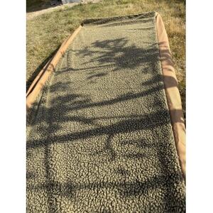 キャンプ・車中泊にアルバートン社の赤外線を吸収して発熱する難燃ボアで作るコットカバー(カーキー)【1606685】