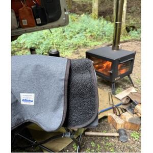 キャンプ、焚火に アルバートン社の難燃ブランケット 赤外線を吸収して発熱するボア カーボン【1606690】