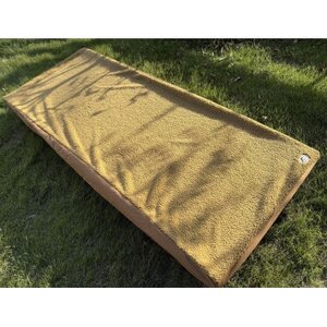 キャンプ・車中泊にアルバートン社の赤外線を吸収して発熱する難燃ボアで作るコットカバーS(キャメル)【1618474】