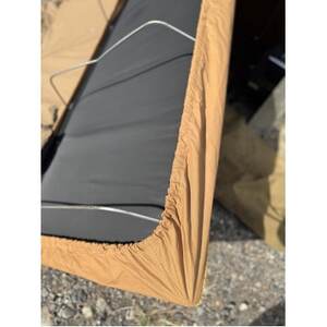 キャンプ・車中泊にアルバートン社の赤外線を吸収して発熱する難燃ボアで作るコットカバーS(カーキー)【1618478】