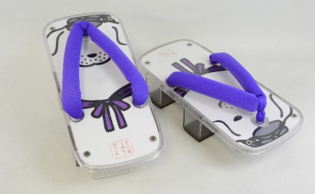 雪丸クリア下駄  ライトグリーン