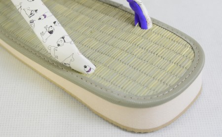 雪丸雪駄 ファッション 靴 シューズ  紳士用 白 8寸3分 25.0～25.5cm