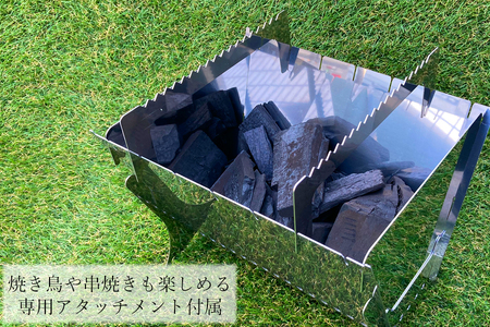 焚き火台//BBQ バーベキュー アウトドア キャンプ ソロキャンプ コンロ 持ち運び 軽量 折り畳み