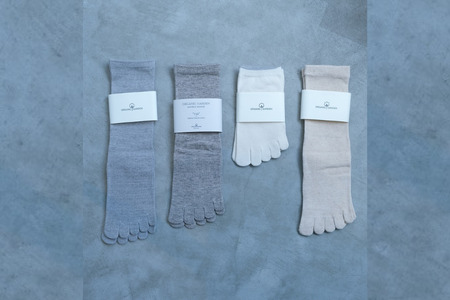 メンズ５本指セット / 5本指ソックス スーピマオーガニックコットン 靴下