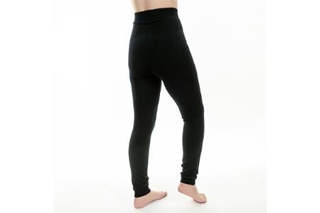 足首までしっかり包む。お腹ぽかぽかシルクとウールの腹巻きパンツ(10分丈)・ブラック2枚セット ///腹巻 お腹 冷え 冷え症 温活 暖か 温か シルク 綿 レディース ファッション インナー 保温 はらまき 無縫製 肌触り 日本製 奈良県 広陵町