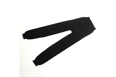 足首までしっかり包む。お腹ぽかぽかシルクとウールの腹巻きパンツ(10分丈)・ブラック2枚セット ///腹巻 お腹 冷え 冷え症 温活 暖か 温か シルク 綿 レディース ファッション インナー 保温 はらまき 無縫製 肌触り 日本製 奈良県 広陵町