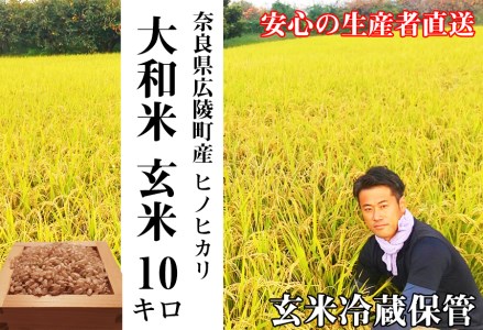 【新米令和4年産】奈良県産ヒノヒカリ約10kg　玄米  農家直送