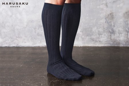 HARUSAKU リブハイソックス 5足セット （23cm～25cm）/ 靴下 くつ下