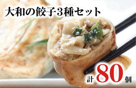 大和の餃子 3種 80個 セット 20個入り 4パック タレ付 冷凍 餃子 大きめ ぎょうざ ギョウザ ギョーザ おつまみ 冷凍食品 食品 惣菜 中華 惣菜 業務用 おかず ビール ランキング お弁当 弁当 冷凍餃子 大容量餃子 国産原料餃子 簡単調理餃子 ぎょうざ ギョーザ ふるさとおすすめ