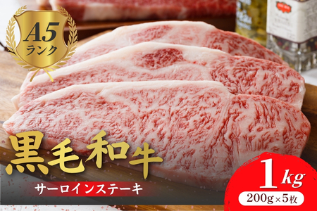 黒毛和牛サーロインステーキ 5枚 A5 牛肉 焼肉 ステーキ