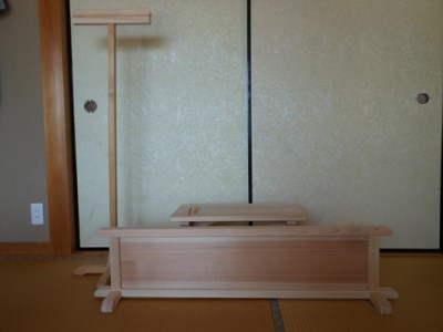 落語道具(4点セット)《吉野杉・桧の木工房エンゲルベルク社》吉野 桧 ひのき 落語