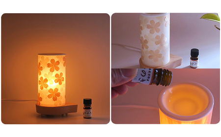 吉野ひのきアロマライト（桜） 吉野ひのきのあかり 銘木 奈良吉野産檜 ライト 電気用品 奈良県吉野町 手作り 安らぎ