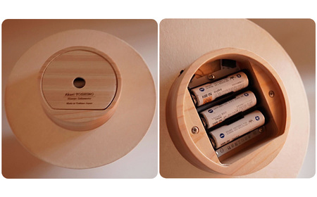 吉野ひのきコードレスランプ 明暗切替付き【結晶】（山型） 