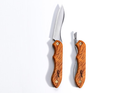 折畳式料理ナイフ（杉杢）　FEDECAとSKYWOODのコラボ返礼品　杉杢ナイフ