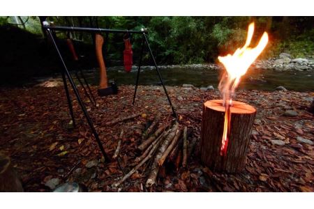 スウェーデントーチ 奈良県産 杉 キャンプ アウトドア BBQ 焚火 料理 キャンプ飯 約3時間燃焼 | 奈良県下北山村 |  ふるさと納税サイト「ふるなび」