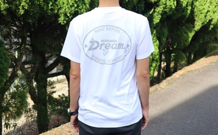 白mサイズ レンタルボート ドリーム オリジナル Tシャツ 池原ダム バス釣り Dream 奈良県下北山村 ふるさと納税サイト ふるなび