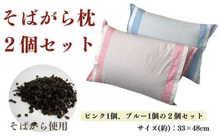 《そばがら枕２個セット》そば枕 アンサンブル