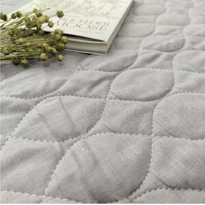 【シングル】ピュアリネン100%敷パッド(100×205cm)グレー LIN-1S-GY