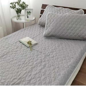 【シングル】ピュアリネン100%敷パッド(100×205cm)グレー LIN-1S-GY