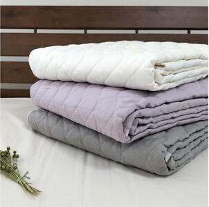 【ダブル】ピュアリネン100%敷パッド(140×205cm)ラベンダー LIN-3W-RA