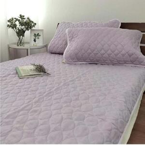 【ダブル】ピュアリネン100%敷パッド(140×205cm)ラベンダー LIN-3W-RA