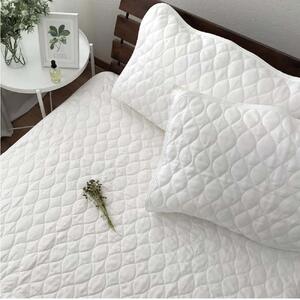 【ダブル】ピュアリネン100%敷パッド(140×205cm)ホワイト LIN-3W-WH