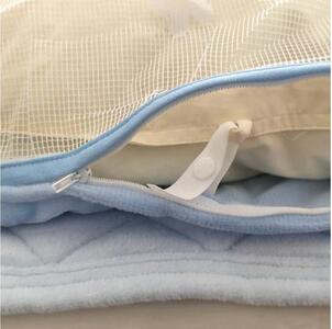 【ダブルサイズ】やわらか綿マイヤー掛ふとんカバー(190×210cm)ブルー FCW-951T-BL