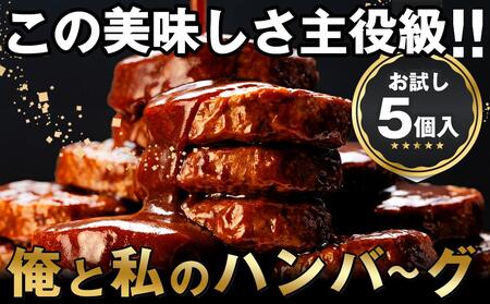 食卓応援 企画 俺と私の「 ハンバーグ 」お試し5個入り 140g×5個