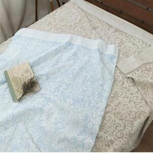 【 ベージュ 】 高級ジャガード織りタオルケット シングルサイズ（140×190cm）ベージュ SNT-10T-BE