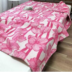 【 ピンク 】 洗える!やわらかラムウール混 北欧調ブランケット シングル(140×200cm)( SH-35922S-PI)