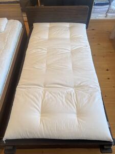 1級技能士の手作り 木綿敷ふとん シングル 中綿5.5kg 1枚で使用可 生地綿100%