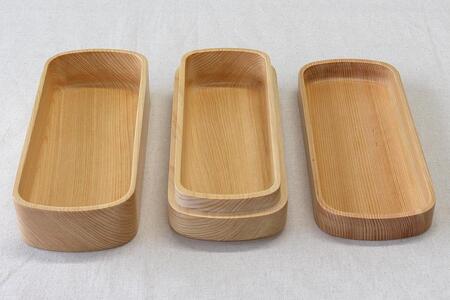 ◇紀州桧弁当箱 タイプ42 NAナノコート 弁当包みセット【オハナ】【TN130】