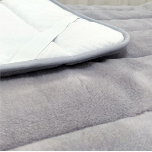 ［シングル］吸湿発熱あったかボリューム敷パッド 約100×205cm グレー1枚 HTP-40S-GY