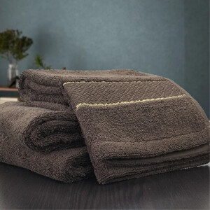 【フェイス3枚組】スーピマ綿フェイスタオル 34×80cm クレF3-BR