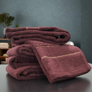 【フェイス5枚組】スーピマ綿フェイスタオル 34×80cm クレF5-WRE