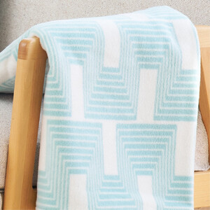 【ハーフサイズ】洗えるタスマニアラムウール混毛布 100×140cm OTW-R-GR