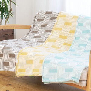 【ハーフサイズ】洗えるタスマニアラムウール混毛布 100×140cm OTW-R-GR